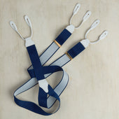 Cotton Elastic Braces In Navy