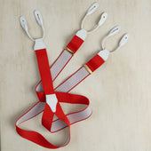 Cotton Elastic Braces In Red