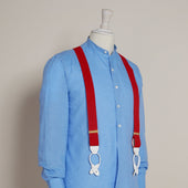 Cotton Elastic Braces In Red