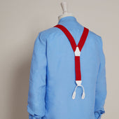 Cotton Elastic Braces In Red