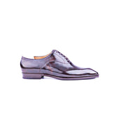Elegant Plain Toe Oxford In Dark Brown Museum Calf