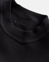 REVERSIBLE DJ CREWNECK SWEATSHIRT - BLACK 19oz. ALL COTTON FLEECE