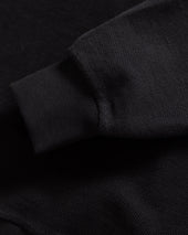 REVERSIBLE DJ CREWNECK SWEATSHIRT - BLACK 19oz. ALL COTTON FLEECE