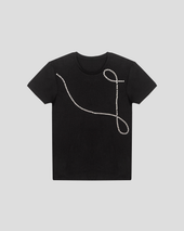 O'Keeffe Studded T-Shirt Black
