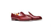 Plain loafer in Chestnut Bison leather