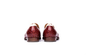 Plain Loafer In Chestnut Bison Leather
