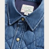 Men's Quilted Denim Shacket