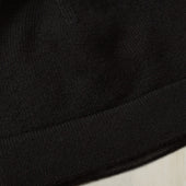 Cashmere Beanie Knitted Hat In Black
