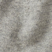 Cashmere Beanie Knitted Hat In Grey