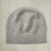 Cashmere Beanie Knitted Hat In Grey