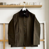 Olive Drab Cotton Herringbone Twill Field Jacket