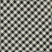 Woollen Houndstooth Tie In Black And White