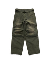 Curve Knee Belted Pants Painting