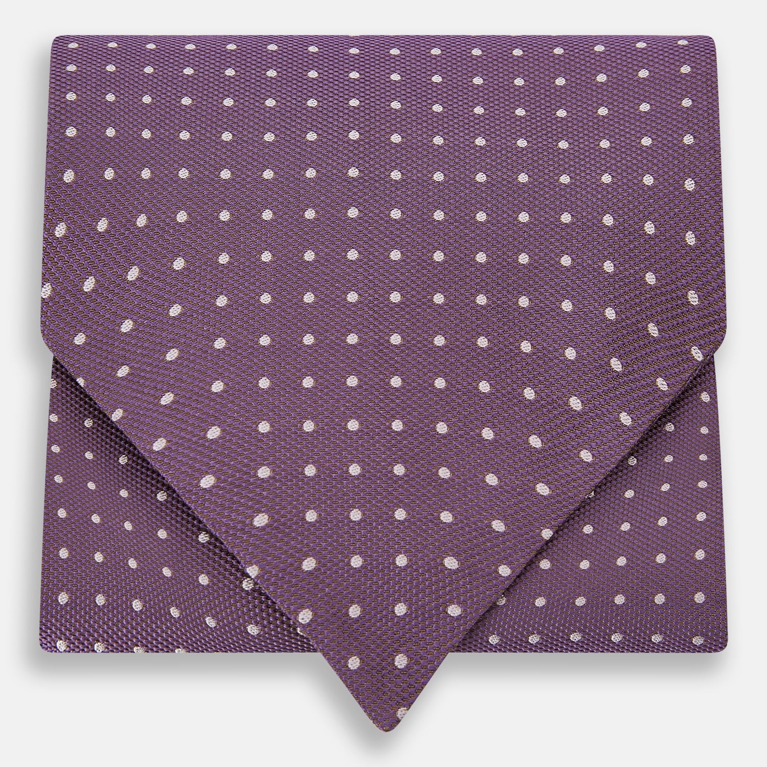 Lilac And Violet Micro Dot Silk Cravat