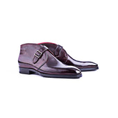 The Gilman - Chukka boots with hand stitched strap and seamless heel