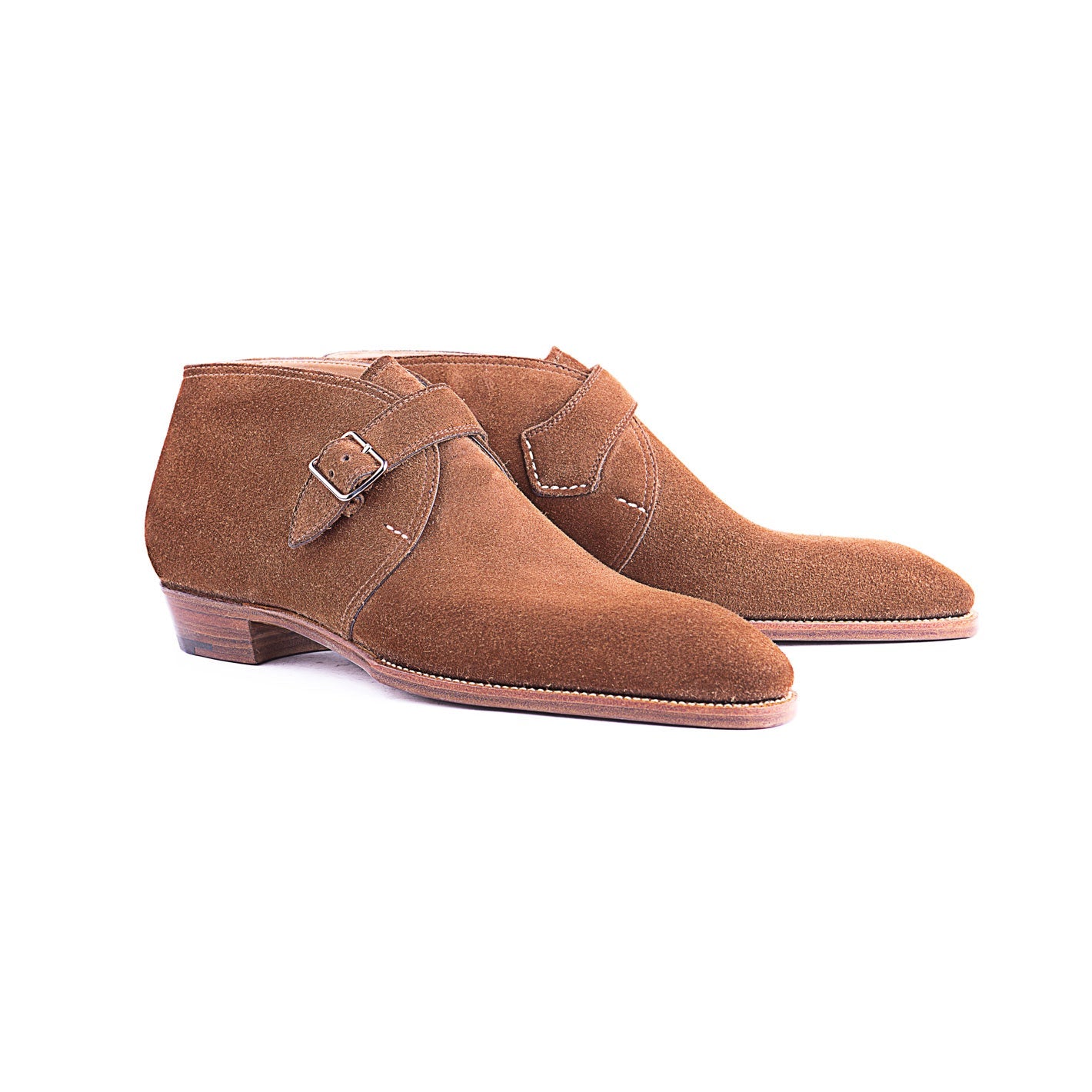 Gilman Chukka Boots With Arrow Belt And Cuban Heel Plus 4 Mm
