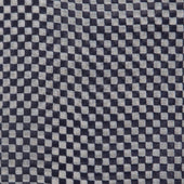 Cotton Pocket Square With Mini-Check In Navy