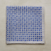 Cotton Star-Dot Pocket Square In Sky
