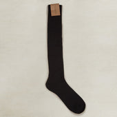 Long Wool Rib Socks In