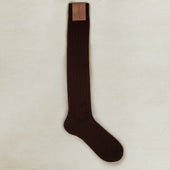 Long Wool Rib Socks In