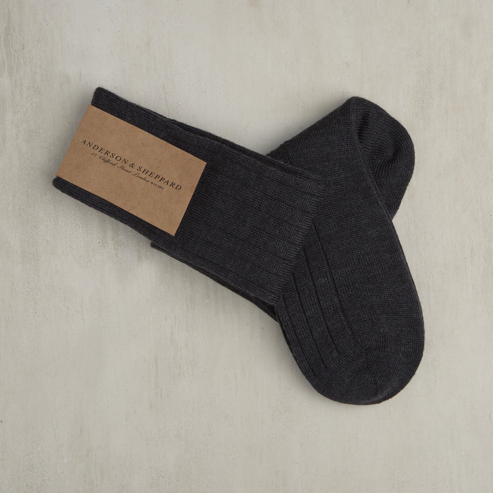 Long Wool Rib Socks In