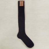 Long Wool Rib Socks In