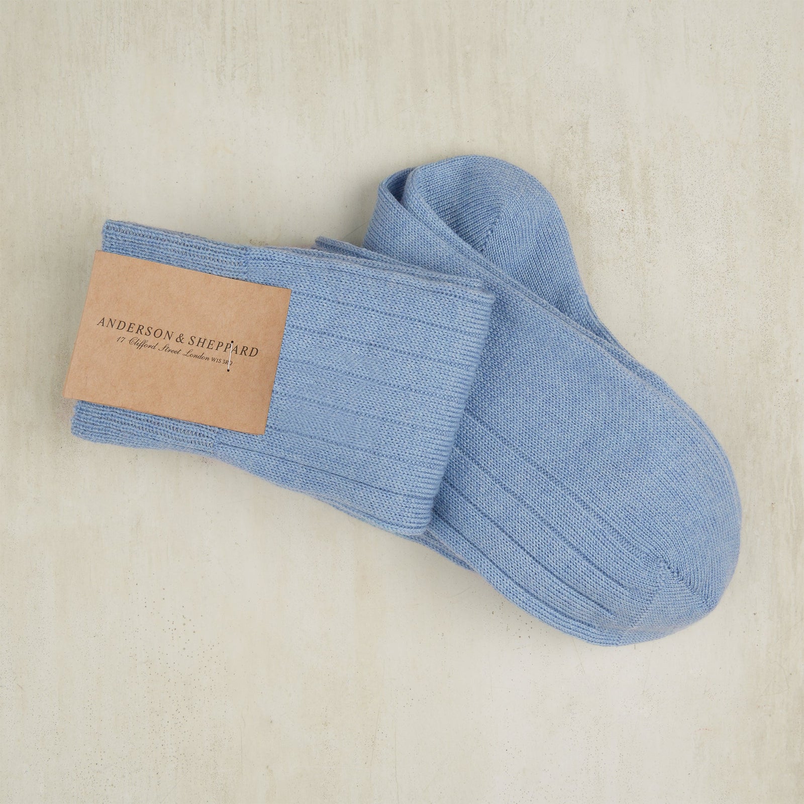 Long Wool Rib Socks In