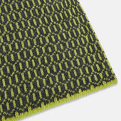 And Chartreuse Lemon Hexagon Cashmere Knitted Scarf