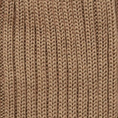 Thick Woollen Rib Socks In Dark Natural
