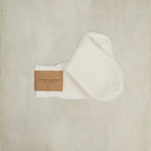 Thick Woollen Rib Socks In Cream