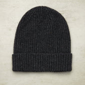 Ribbed Knit Cashmere Hat In