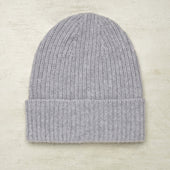 Ribbed Knit Cashmere Hat In