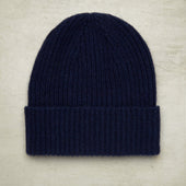 Ribbed Knit Cashmere Hat In