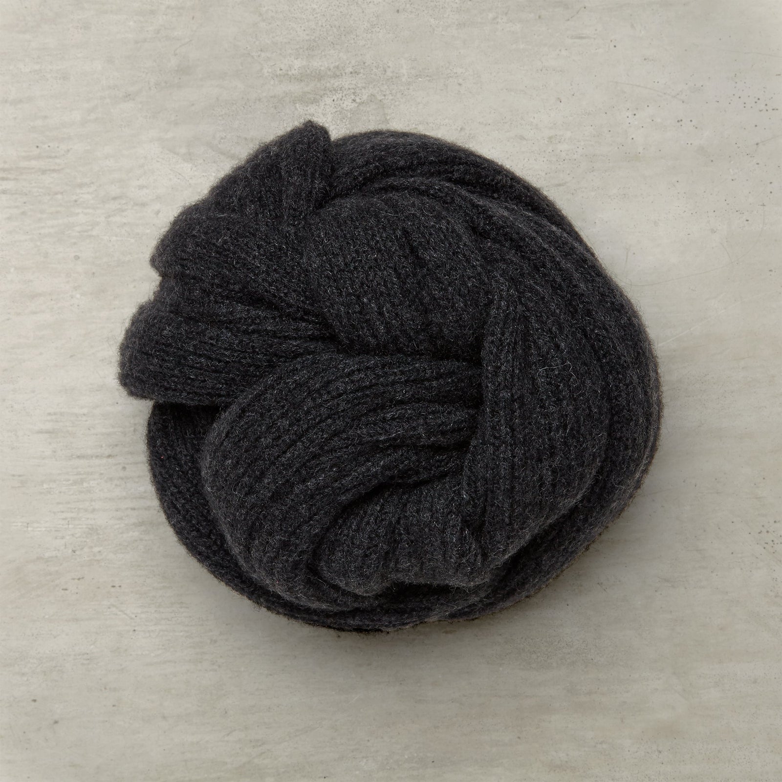 Ribbed Cashmere Scarf In