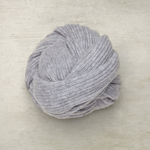 Ribbed Cashmere Scarf In Light Grey
