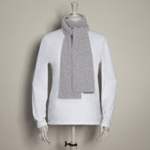 Ribbed Cashmere Scarf In