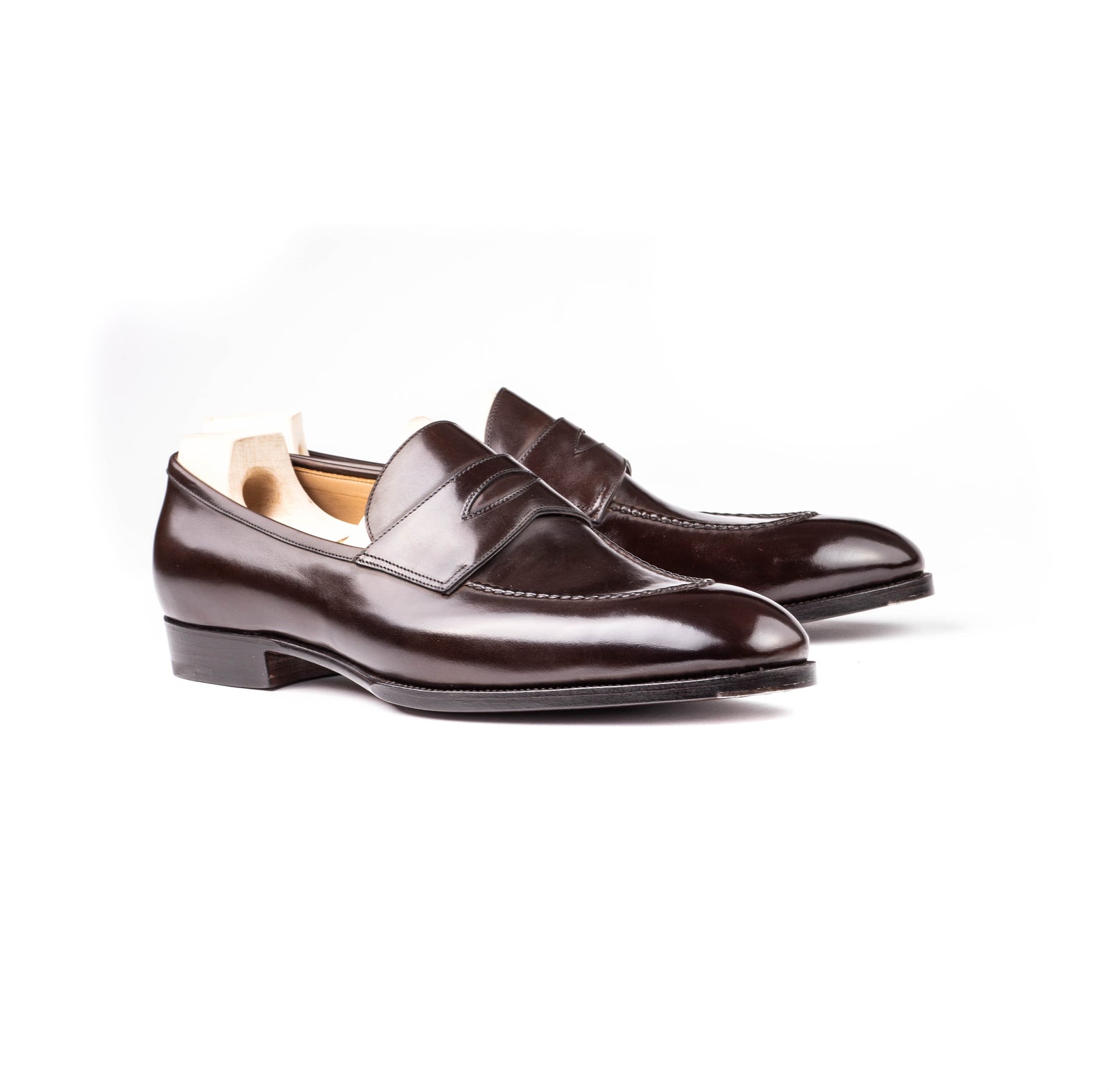 Classic Penny Loafer In Dark Brown Crust Calf Leather