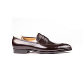 Classic Penny Loafer In Dark Brown Crust Calf Leather