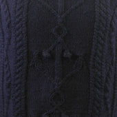 53d Anchor High Neck Sweater 100 Aran