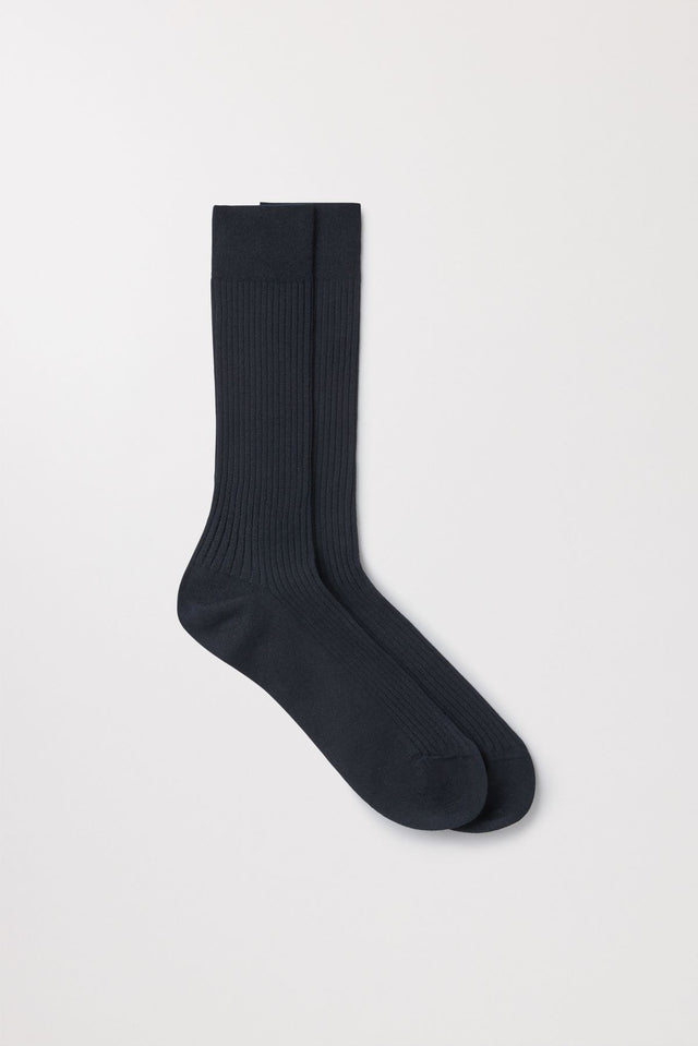 Ribbed Cotton Sock Men S Italian Asket