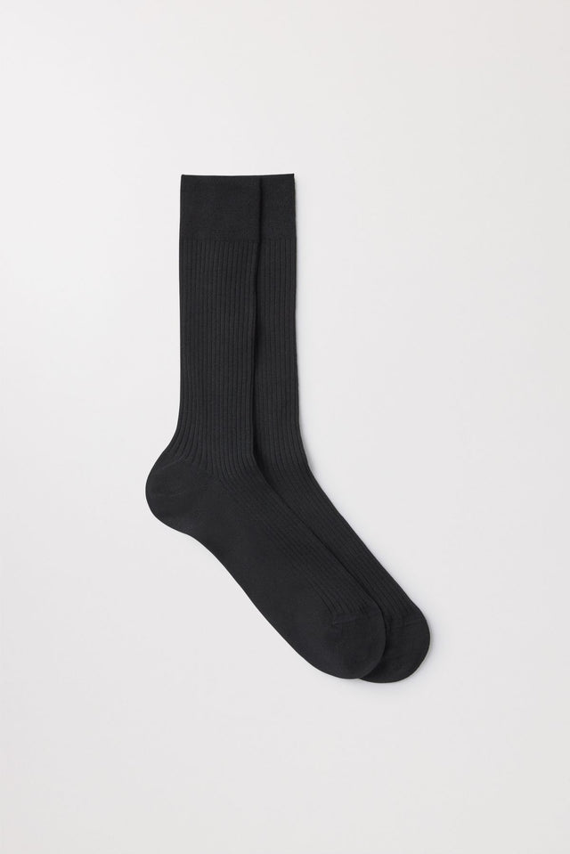 Ribbed Cotton Sock Men S Italian Asket