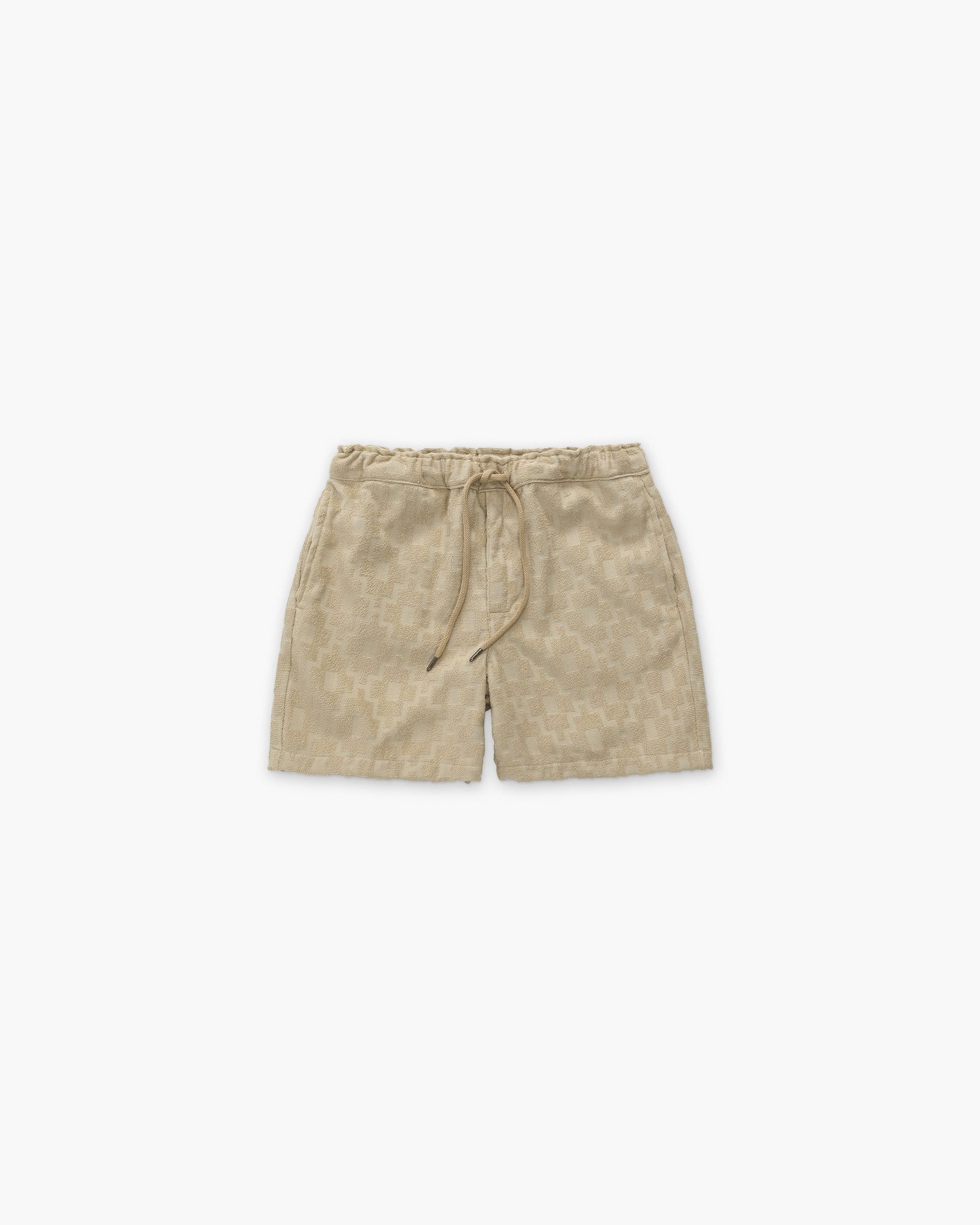 Beige Machu Terry Shorts