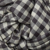 Small Check Cashmere Scarf In And Ivory