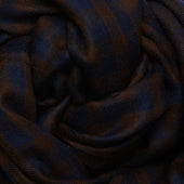 Small Check Cashmere Scarf In And Brown
