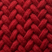 Cotton Elastic Woven Belt In Red