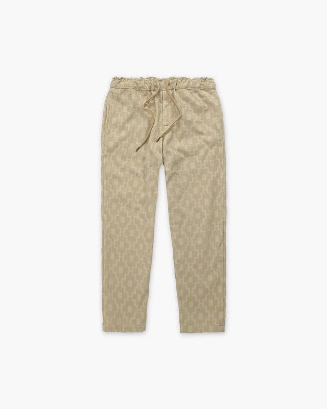 Beige Machu Terry Pants