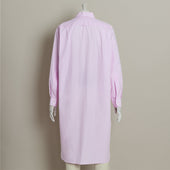 Gingham Check Cotton Nightshirt In Light