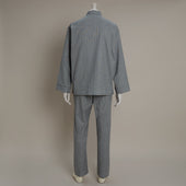 Soft Brushed Cotton Pyjama In Prince Of Wales Check Print In Grey