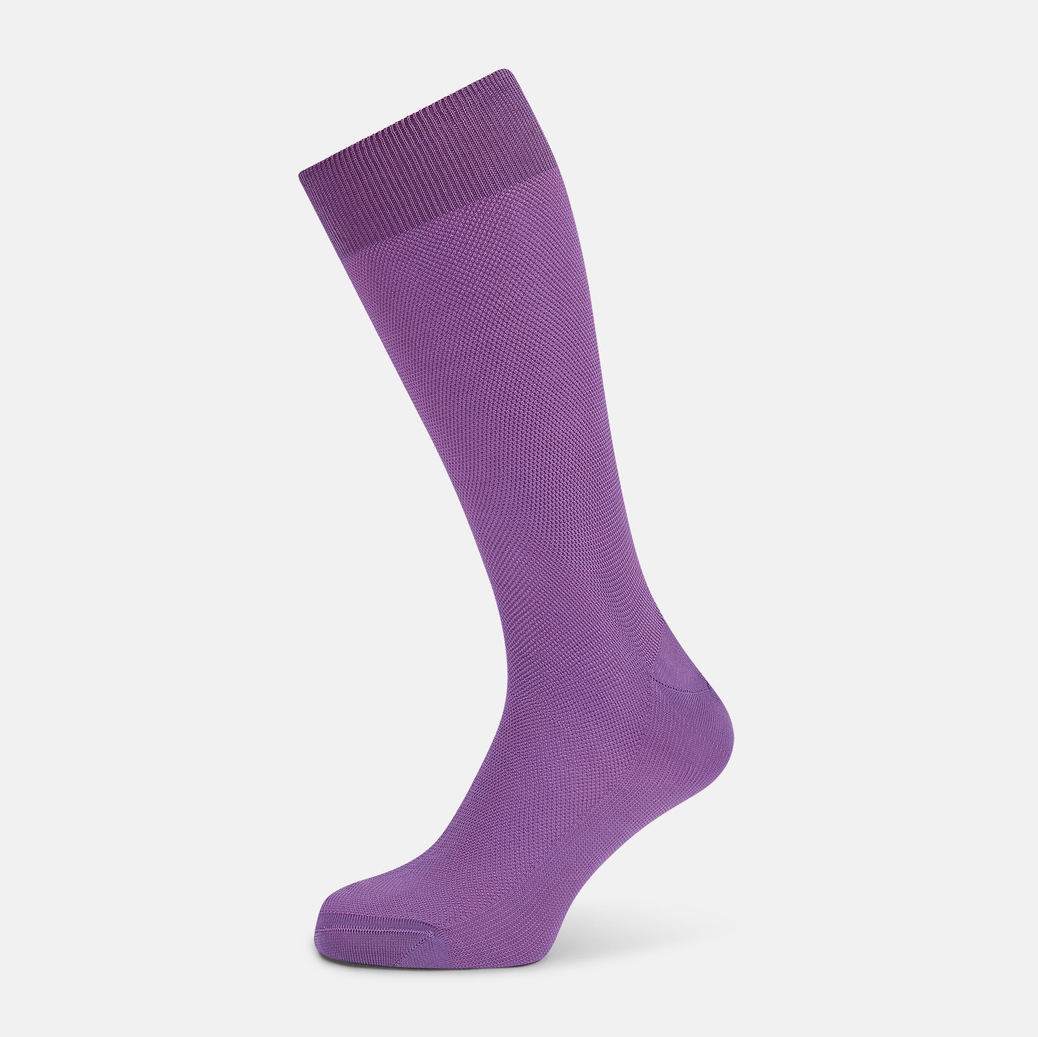 Violet Micro Knit Mid Length Socks