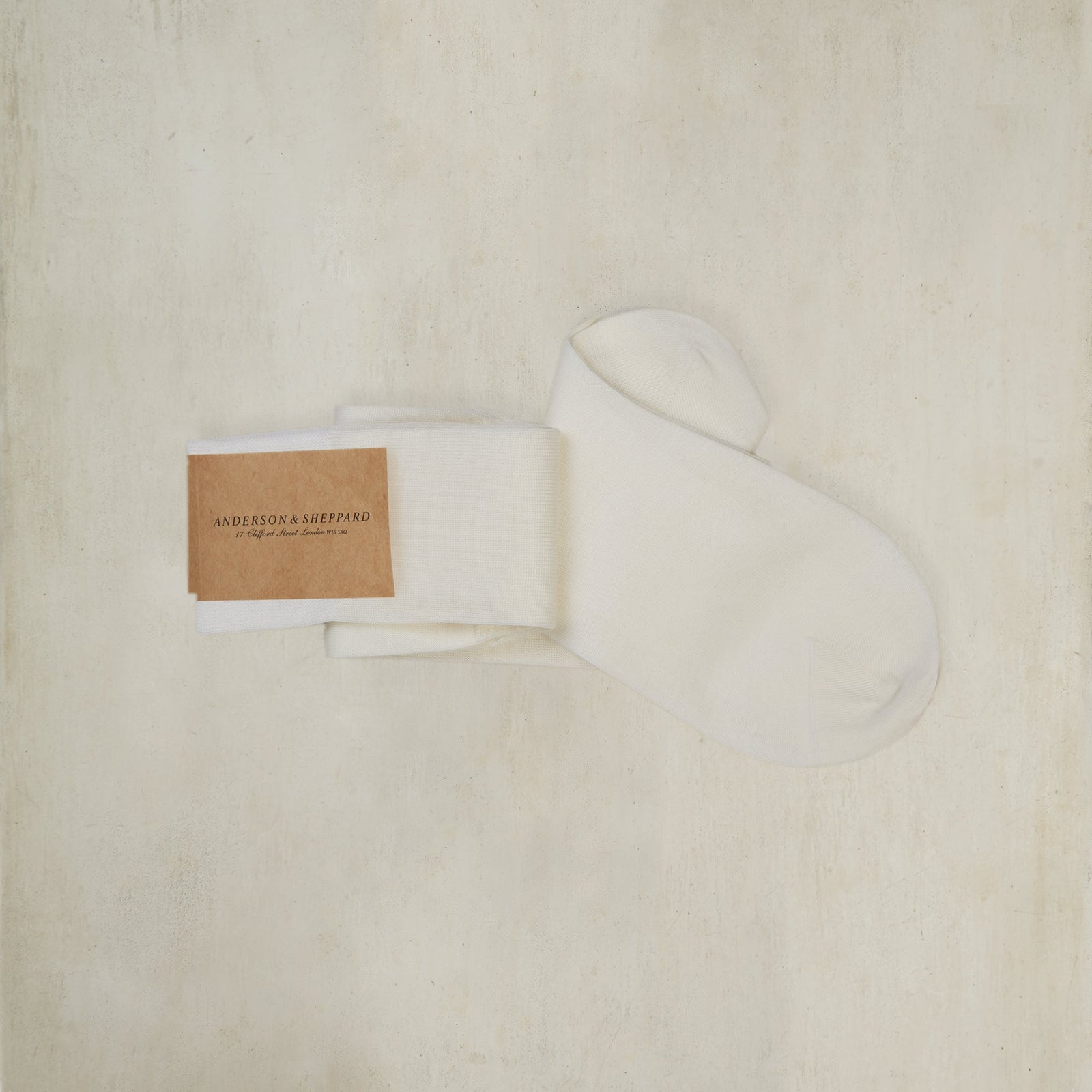 Sea Island Cotton Long Plain Socks In